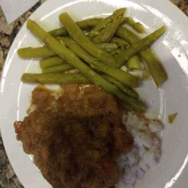 Papaya-Stuffed Chicken and Basmati Rice