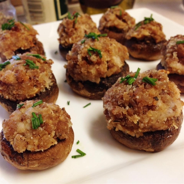 Caroline and Brian's Stuffed Mushrooms