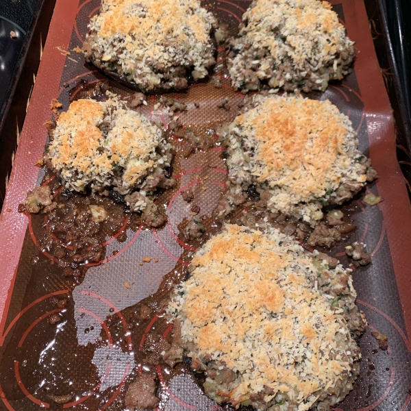 Caroline and Brian's Stuffed Mushrooms