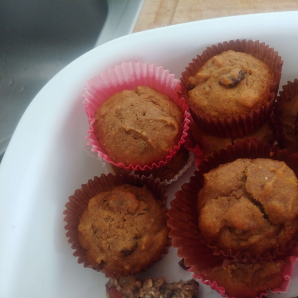 Pumpkin Wheat Honey Muffins