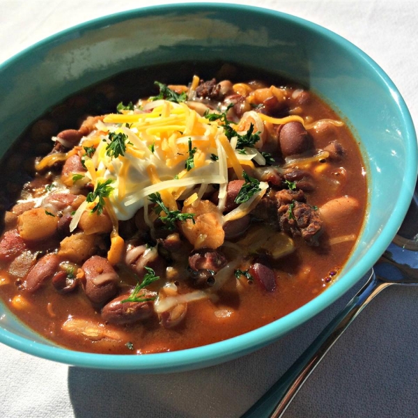 Slow Cooker Taco Bean Soup