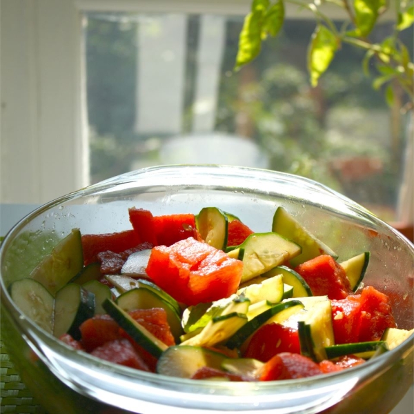 Cucumber-Watermelon Salad