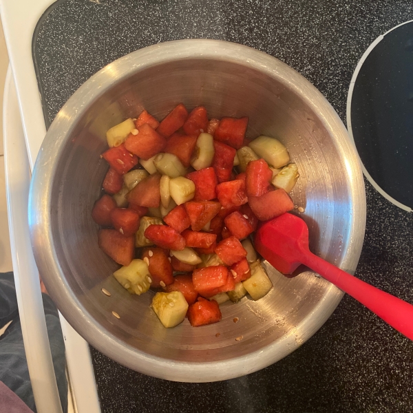Cucumber-Watermelon Salad