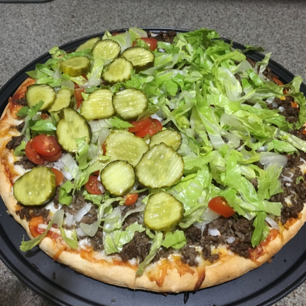 True Cheeseburger Pizza