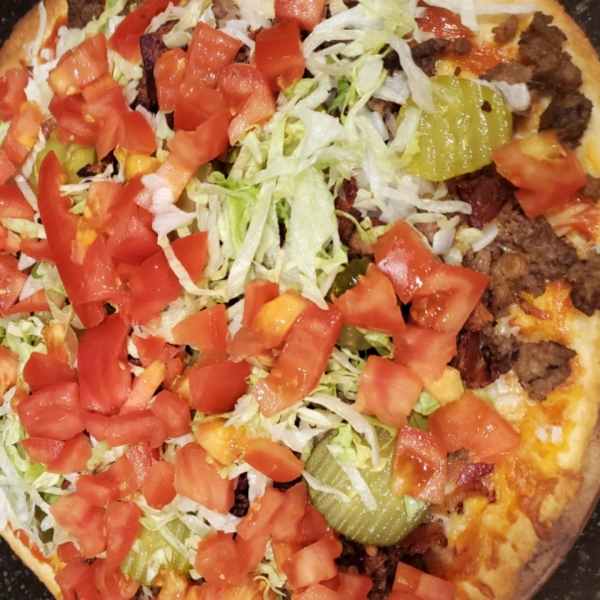 True Cheeseburger Pizza