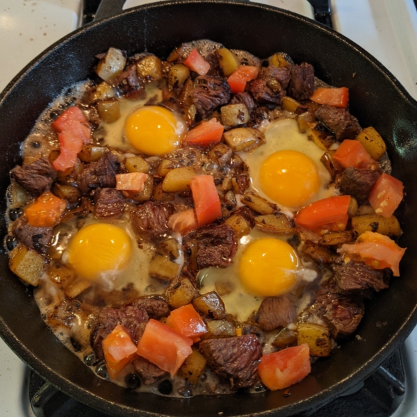 Steak and Egg Hash