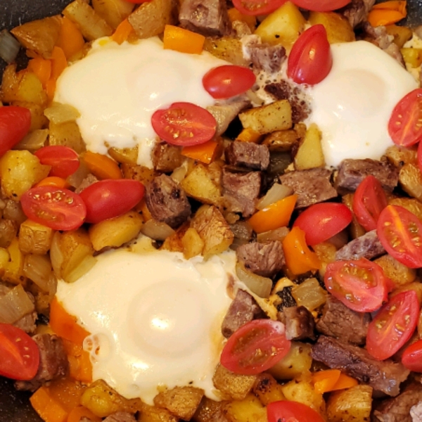 Steak and Egg Hash