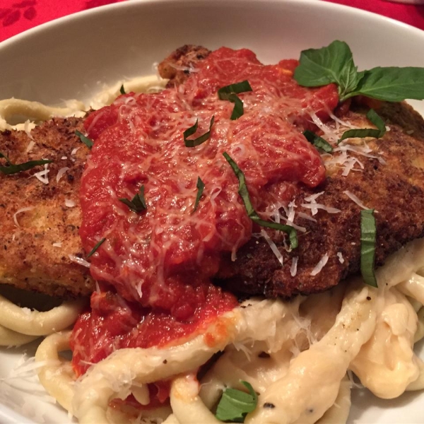 Parmesan Chicken Pasta with Marinara