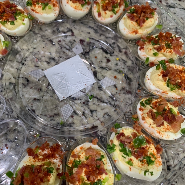 Creamy Jalapeno Deviled Eggs