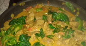 Beef and Spinach Curry