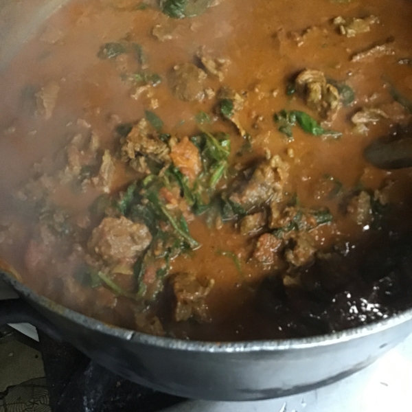 Beef and Spinach Curry