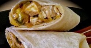 Fajita-Style Vegan Tofu Burrito