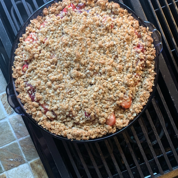 Easy Apple Berry Crumble Pie