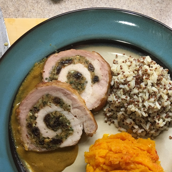 Stuffed and Rolled Pork Tenderloin