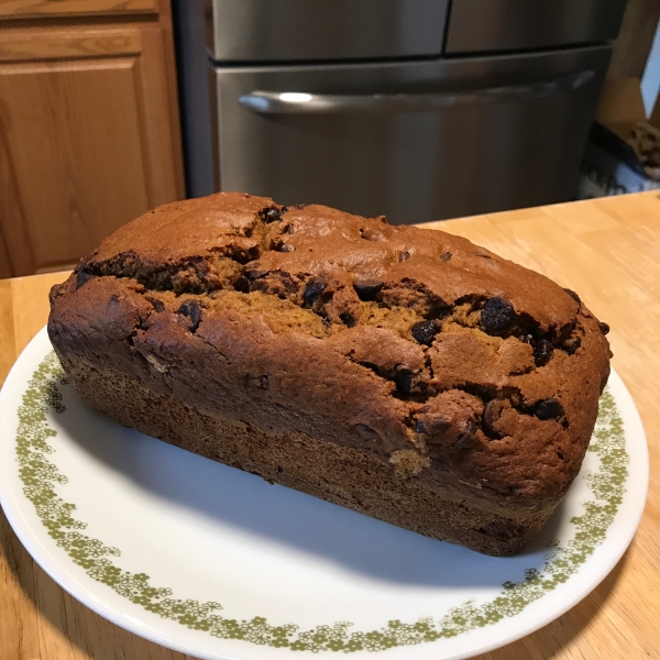 Easy Pumpkin Chocolate Chip Bread