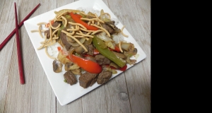 Fresh Vegetable Stir-Fry with Peppery Orange Beef