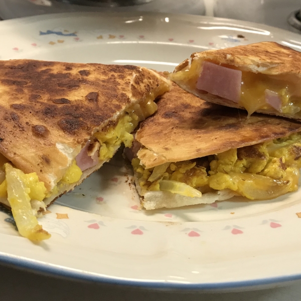 Ham, Egg, and Cheese Quesadillas