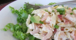 Shrimp Avocado Pasta Salad