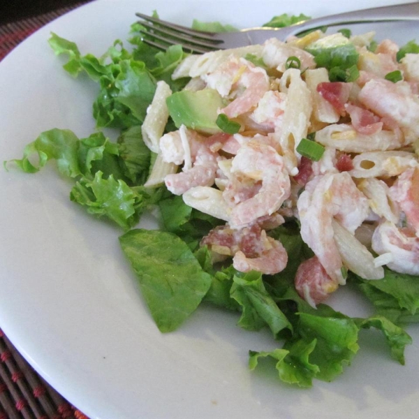 Shrimp Avocado Pasta Salad