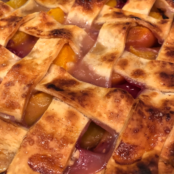 Raspberry-Peach Pie