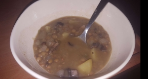 Mushroom, Lentil, and Potato Soup