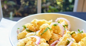 Roasted Cauliflower with Pecorino and Mint