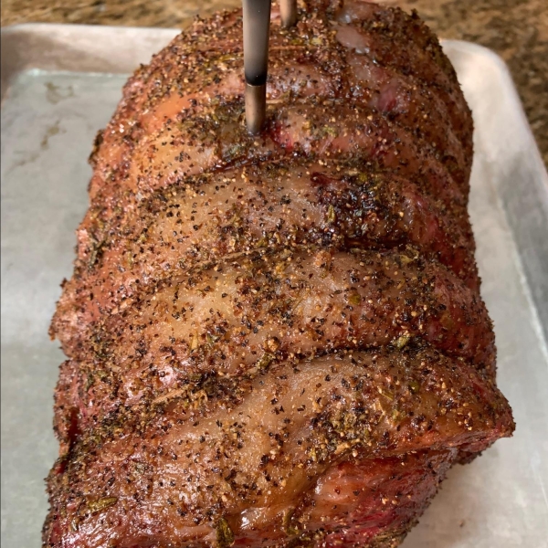 Maple-Smoked Prime Rib