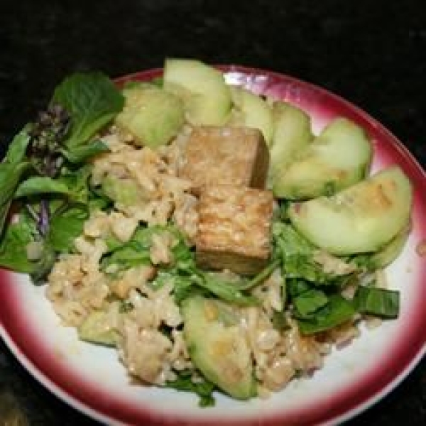Thai Salad with Whole Grain Brown Rice and Chicken