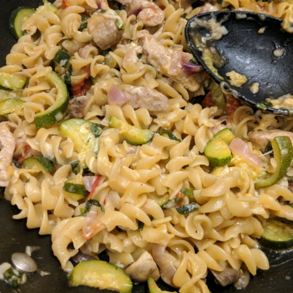 Italian Stir Fried Pork & Pasta