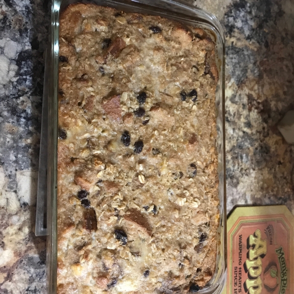 Banana Oat Bread Pudding