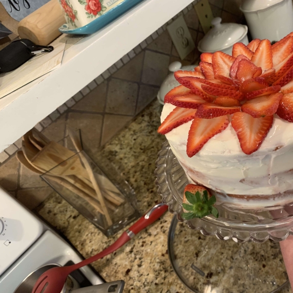 Strawberries and Cream Cake