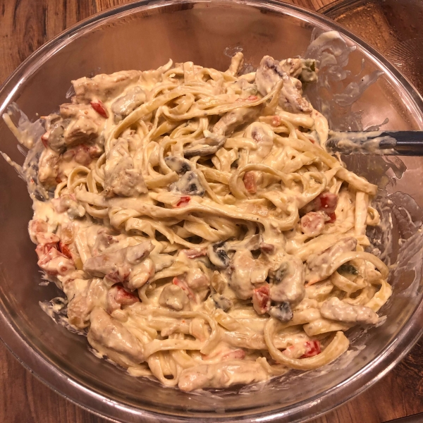 Chicken Primavera Alfredo