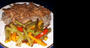 Korean Fried Pork With Stir-Fried Celery