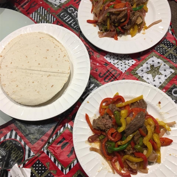 Spicy Beef Fajitas