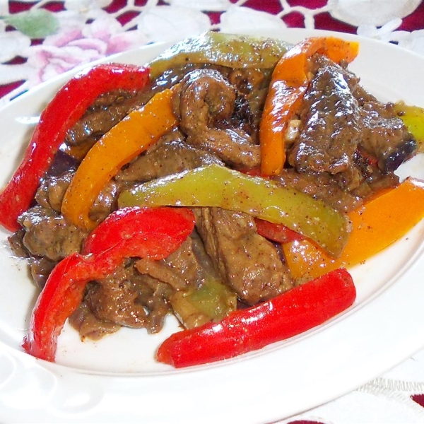 Spicy Beef Fajitas