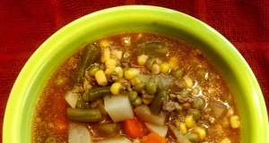 Grandma's Slow Cooker Beef and Vegetable Soup