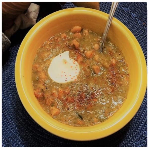 Big Pappy's Posole Verde with Tomatillos