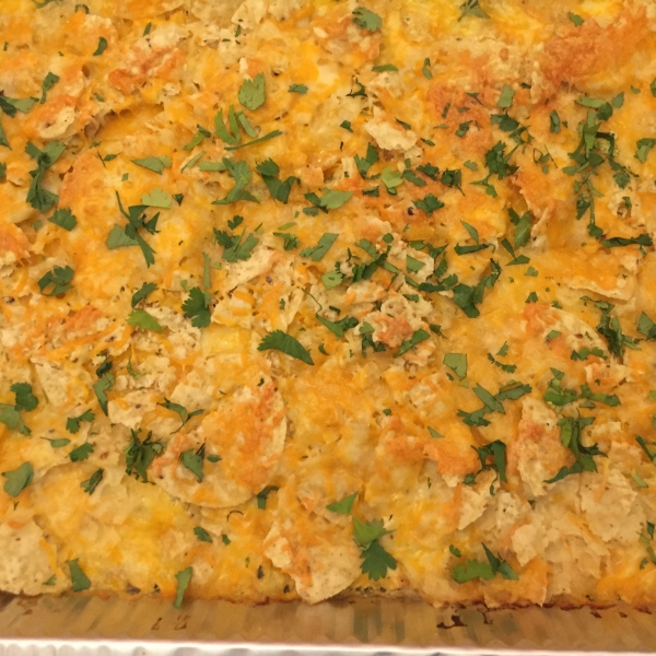 Sour Cream Chicken Enchilada Casserole