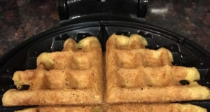 Cornmeal Waffles with Chia Seeds