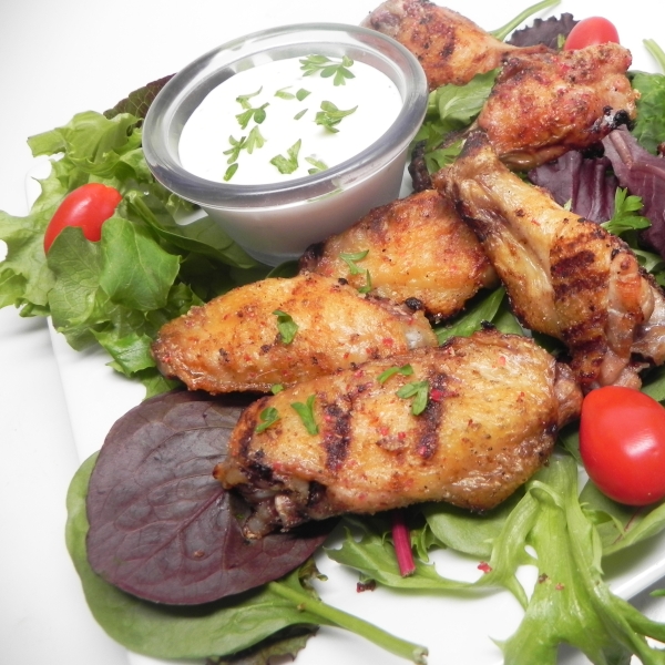 Salt and Pepper Grilled Chicken Wings