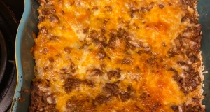 Ground Beef and Rice with Cheese