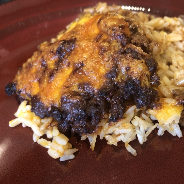 Ground Beef and Rice with Cheese