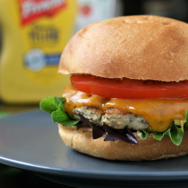 Parmesan-Basil Ground Chicken Burgers