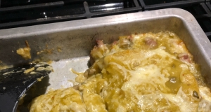 Green Chile Stacked Enchiladas