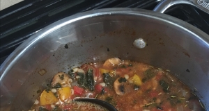 White Bean, Spinach, and Barley Stew