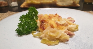 Scalloped Cabbage with Ham and Cheese