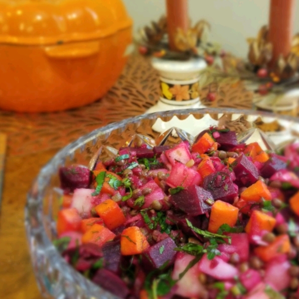 Ukrainian Salat Vinaigrette (Beet Salad)