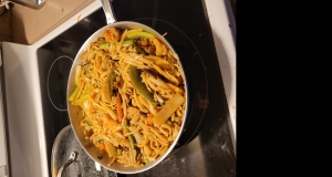 Shrimp Lo Mein with Broccoli