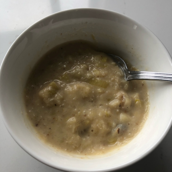 Roasted Cauliflower and Leek Soup