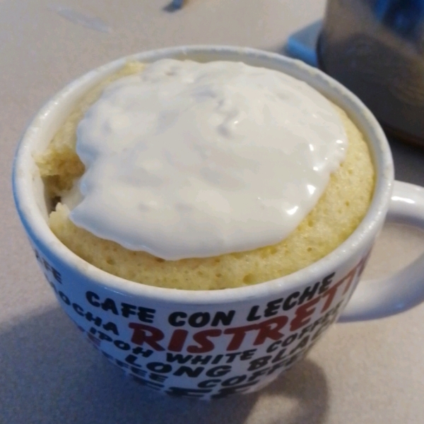 Lemon Cake in a Mug